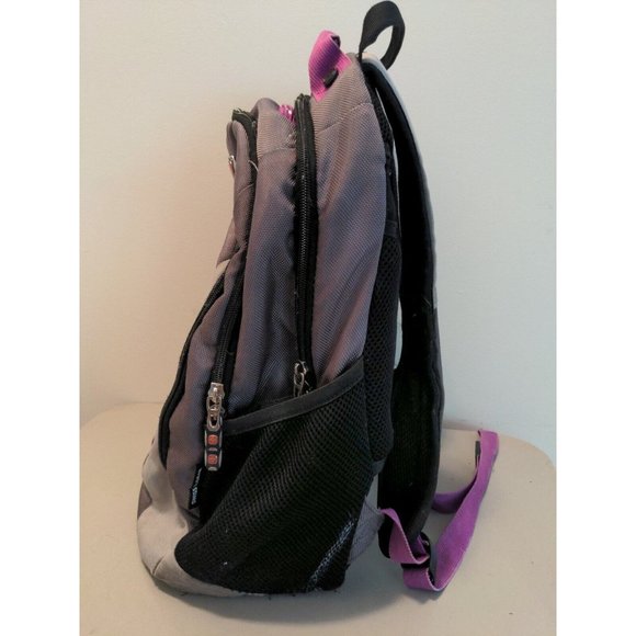 SwissGear Purple/Grey Laptop Backpack Bag - Picture 2 of 9